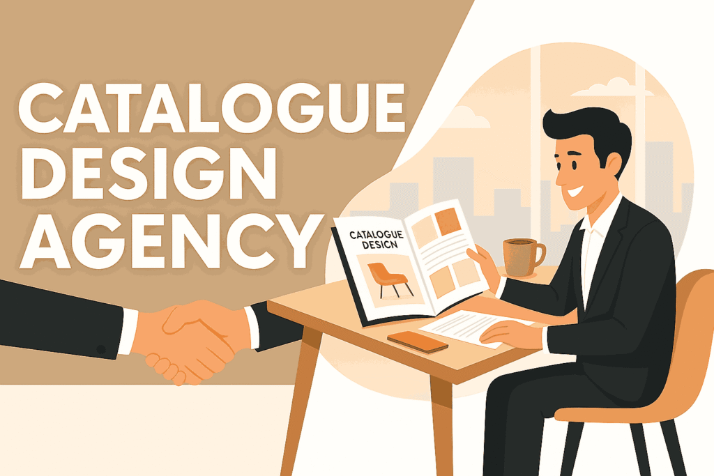 Cover image of a professional catalogue design agency in India showcasing creative catalogue development and branding services.