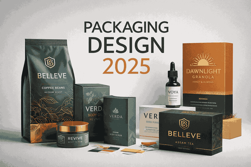 Bold packaging design 2025 cover showcasing premium branded product packaging concepts