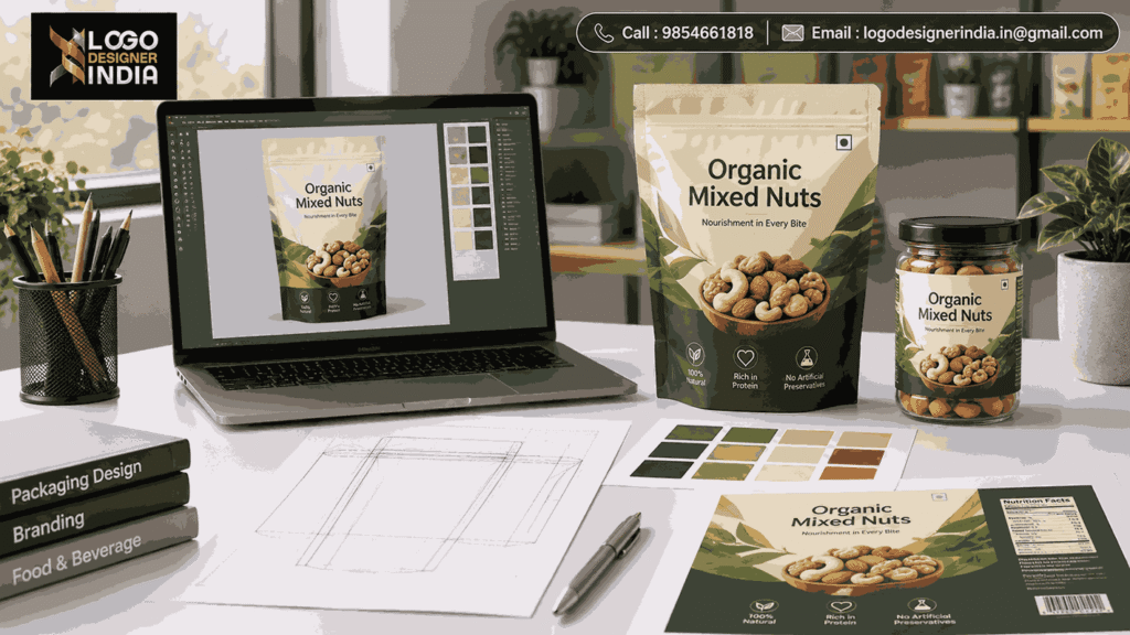 Complete process of a Food Package Designing Service in Pune from concept to print