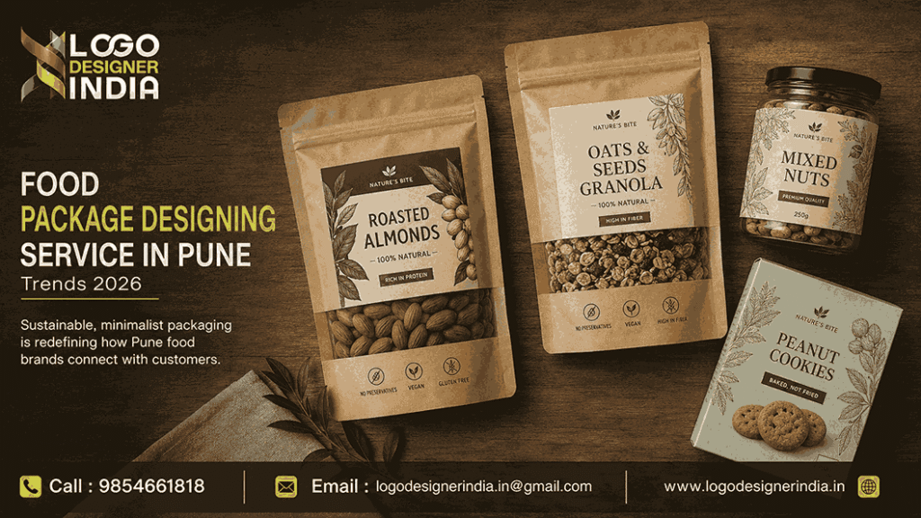Food Package Designing Service in Pune showcasing 2026 sustainable packaging trends