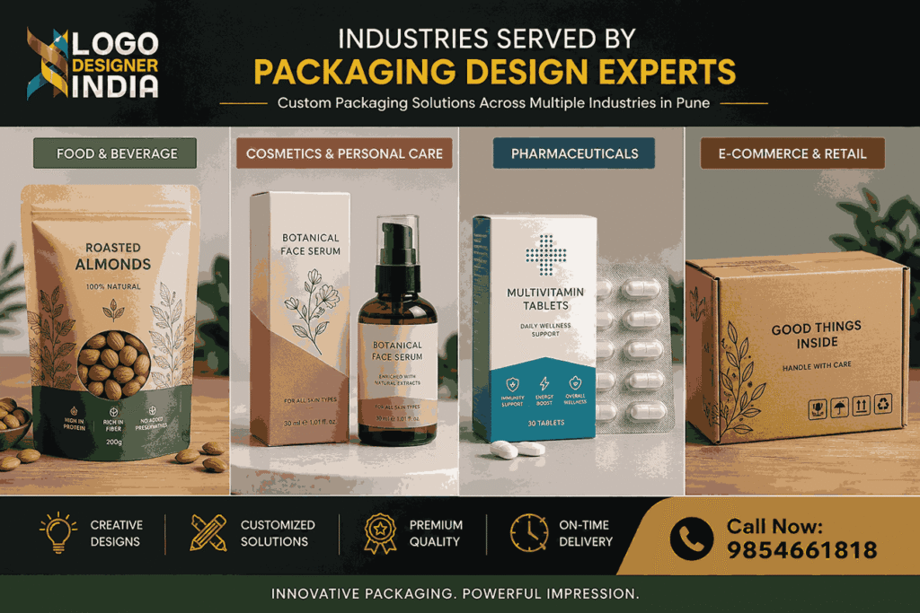 Packaging Design Company in Pune serving FMCG, cosmetics, pharma and e-commerce brands