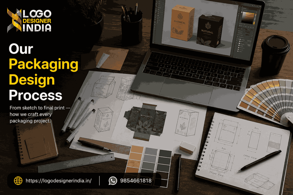 Packaging design process by Best Product Packaging Design Services In Pune team