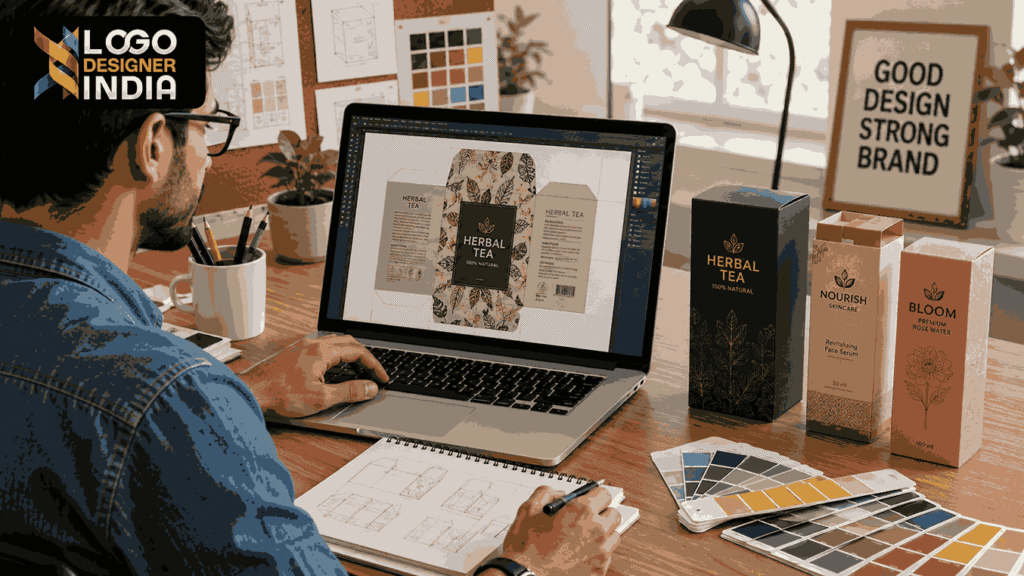 Expert working on Packaging Designer Services in Pune projects