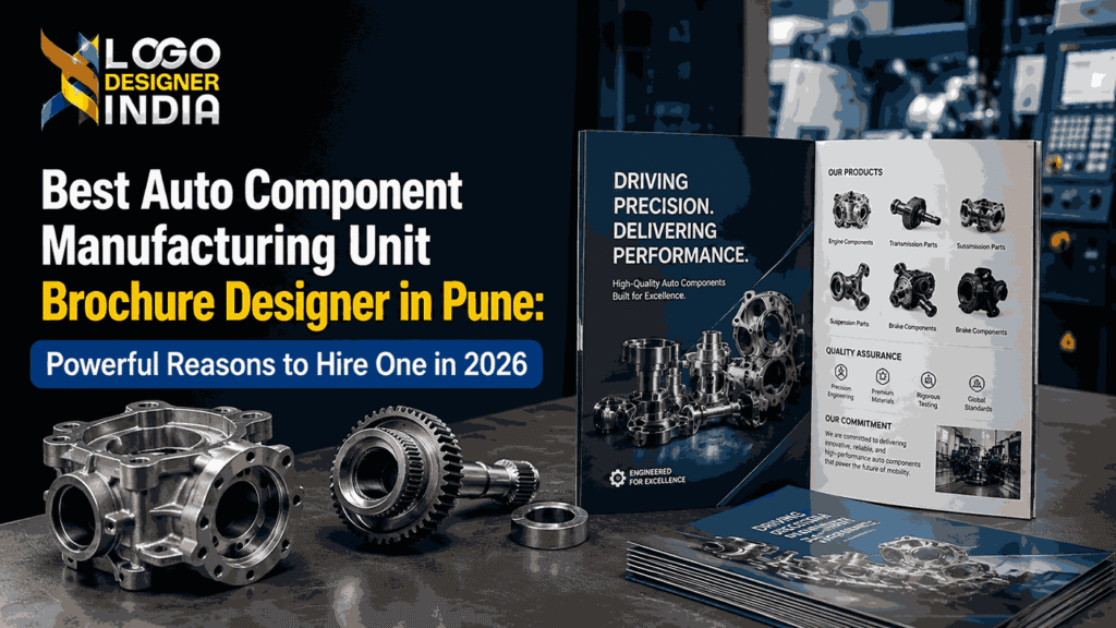 Best auto component manufacturing unit brochure designer in Pune for professional brochure design in 2026