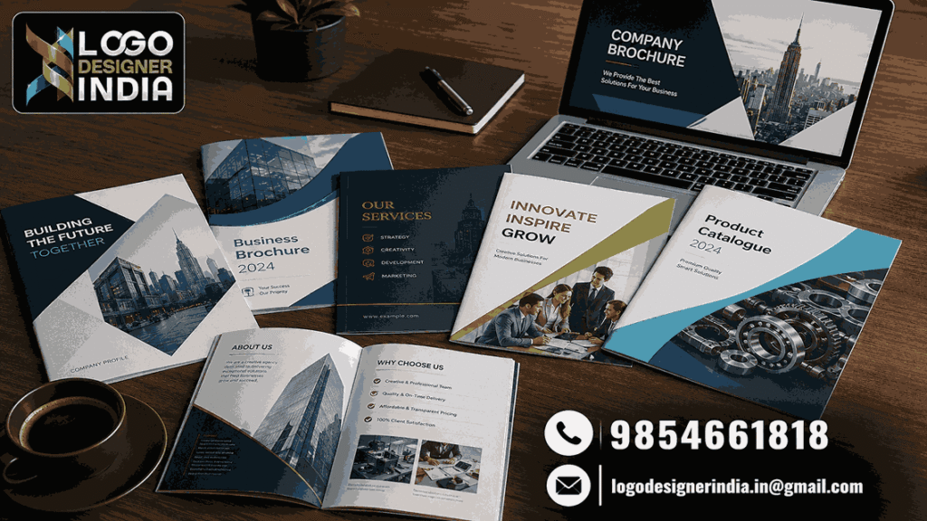 Best brochure designing agency in Pune showcasing sample brochure designs
