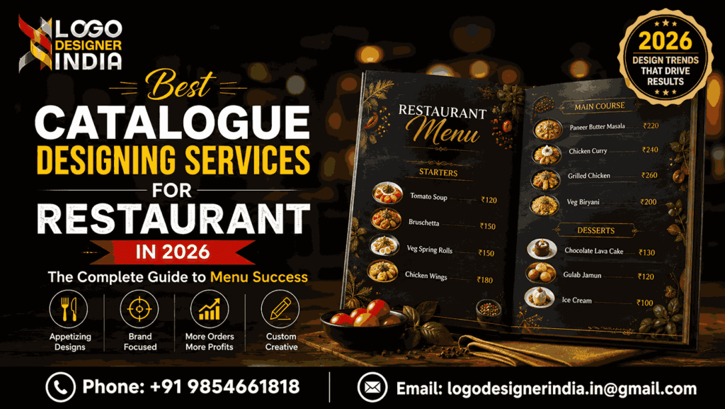 Best catalogue designing services for restaurant in 2026 with professional menu design