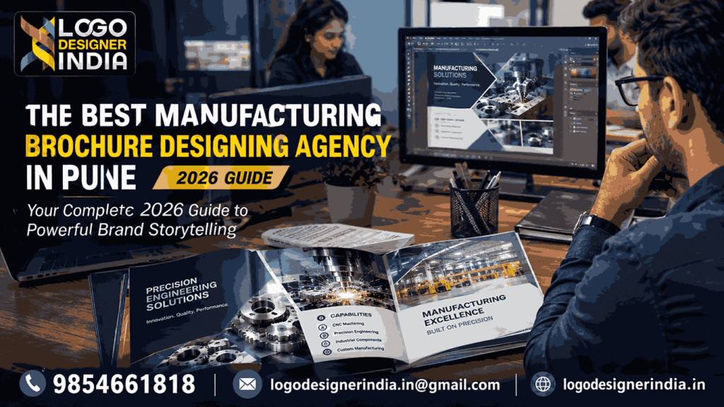Best manufacturing brochure designing agency in Pune showcasing professional brochure design and brand storytelling