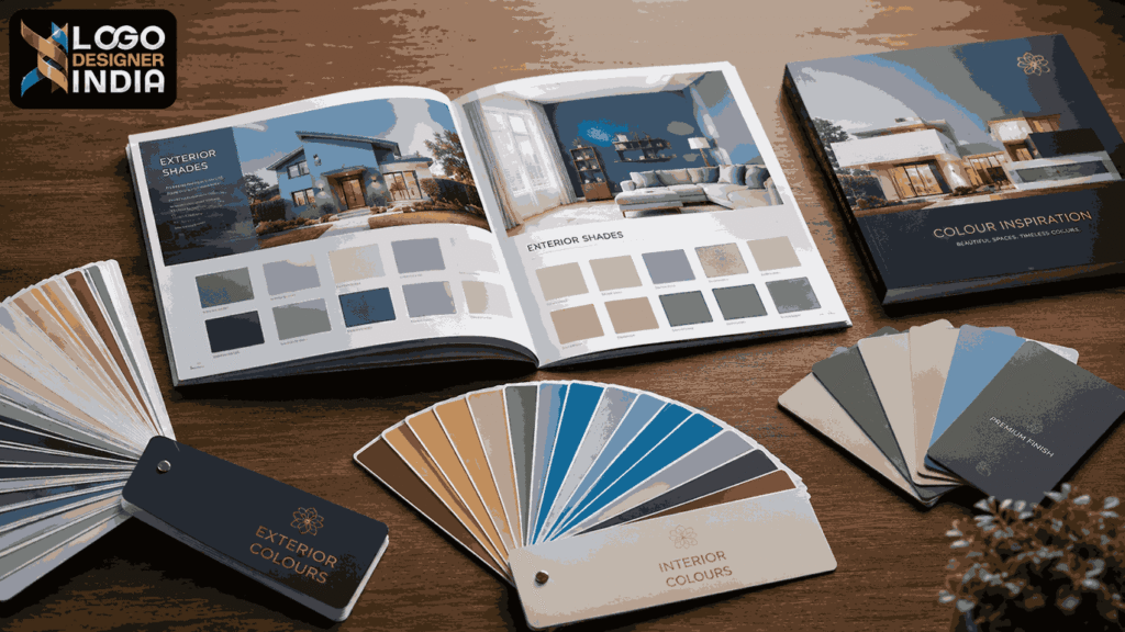Best paint catalogue designer company in Pune showcasing shade card layout