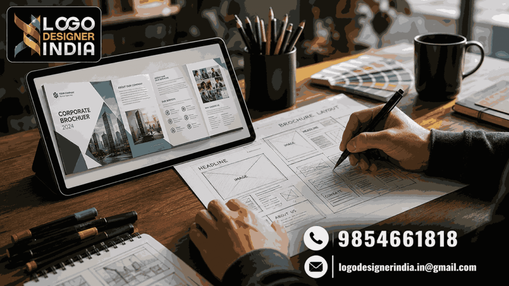 Brochure design process by the best brochure designing agency in Pune
