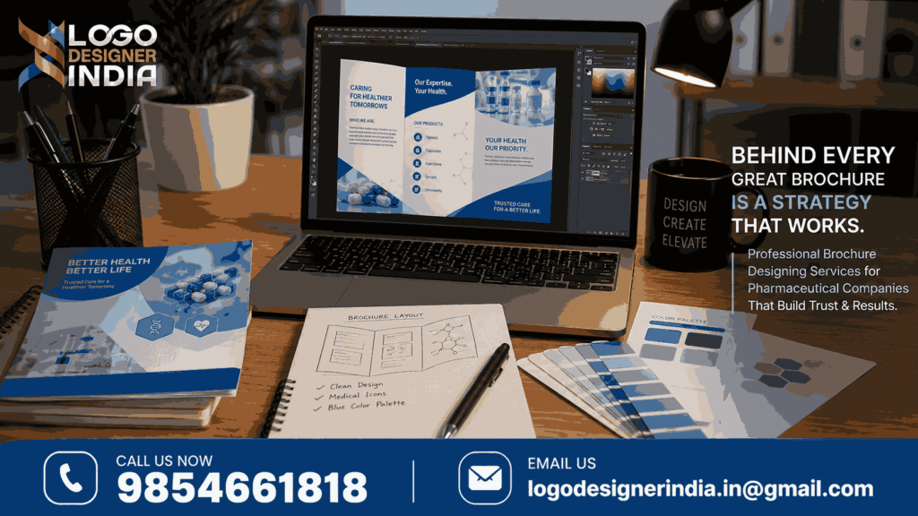 Brochure designing services for pharmaceutical company design process