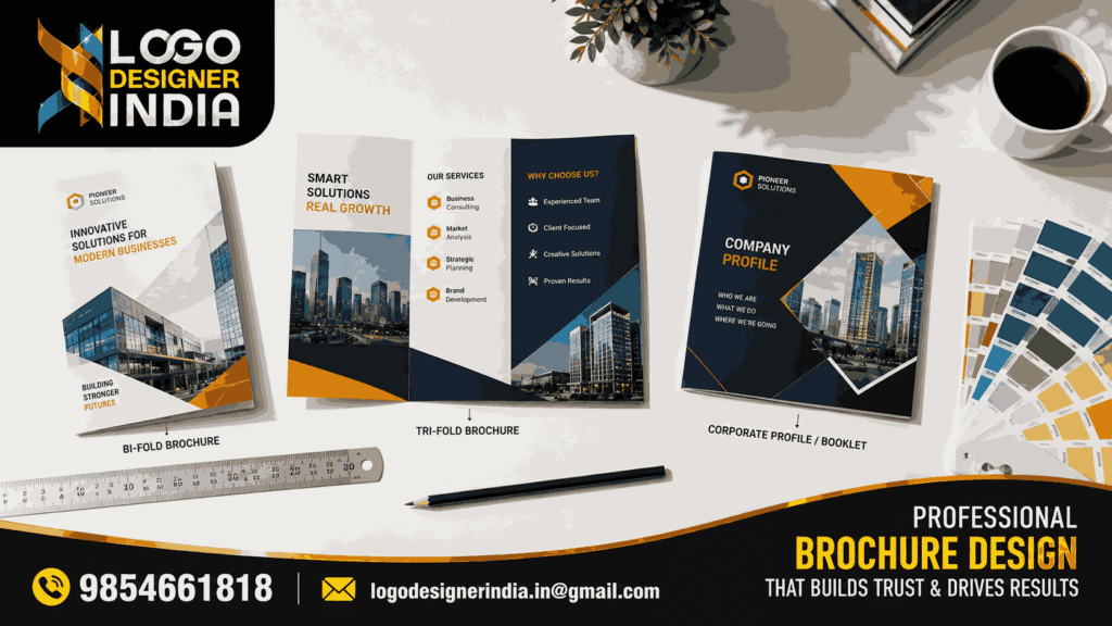 Different brochure formats designed by business brochure designing company in Pune