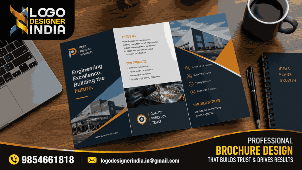 Sample brochure created by business brochure designing company in Pune