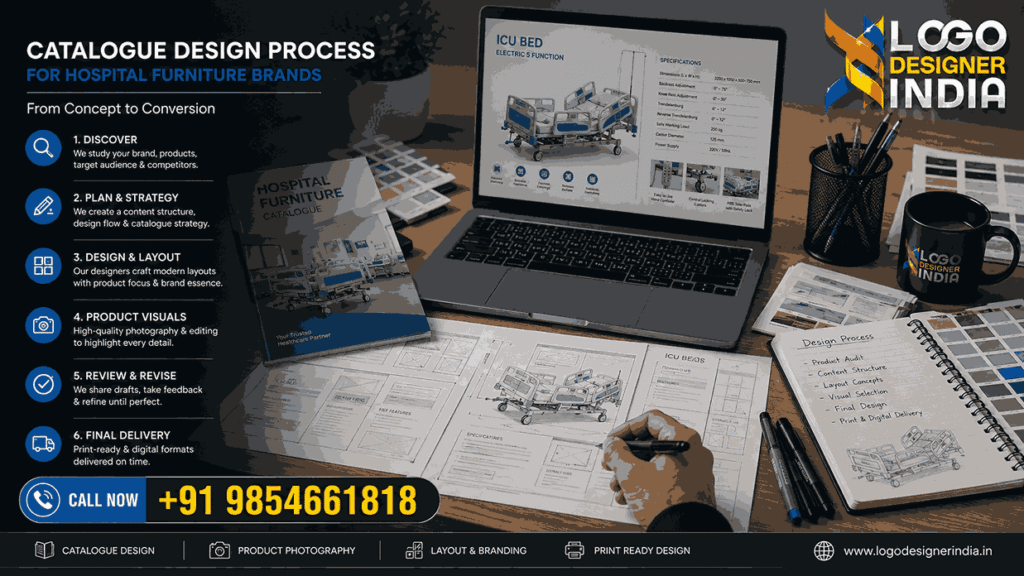 Design process followed by hospital furniture catalogue designers in Pune