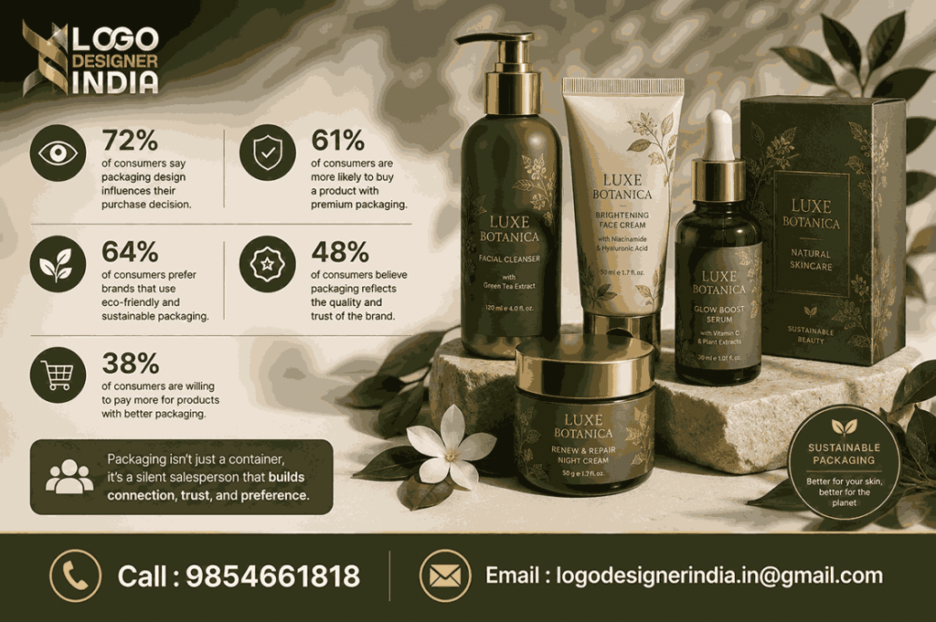 Statistics showing how the Top Cosmetic Packaging Design Company In Pune influences buying decisions