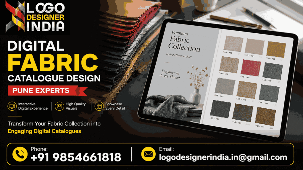 Digital catalogue created by fabric catalogue designers in Pune