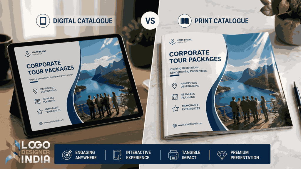 Digital and print catalogue by corporate tour package catalogue designing company