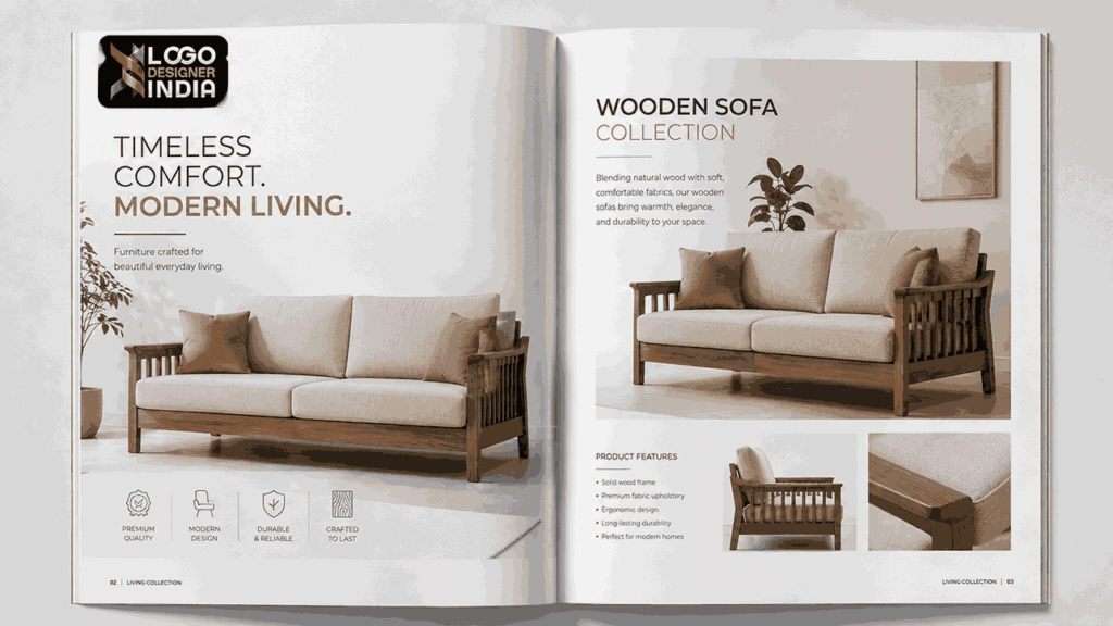 Sample layout by furniture catalogue designers in Pune