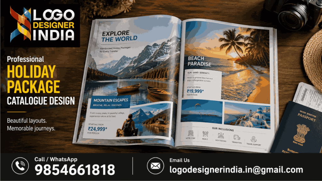 Holiday Package Catalogue Design Services sample layout