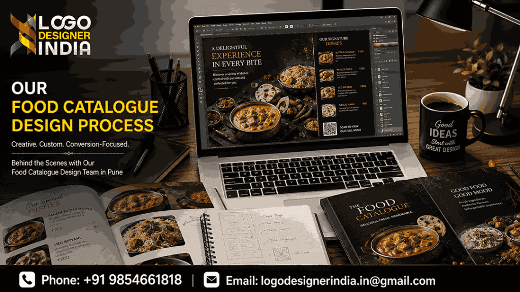 Logo Designer India working as a food catalogue designer in Pune