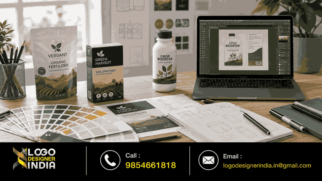 Agriculture Product Packaging Design Services In Pune design process by Logo Designer India