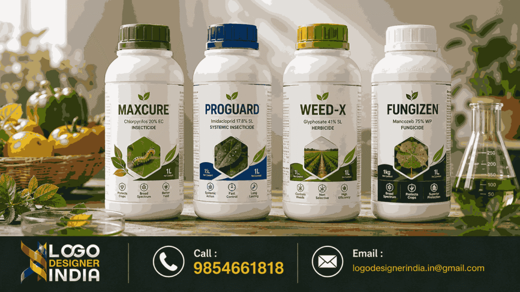 Pesticides Packaging Design Company In Pune creating safe agrochemical bottle labels