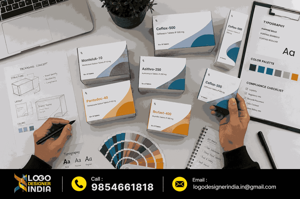 Design process followed by a Pharma Product Packaging Design Company In Pune