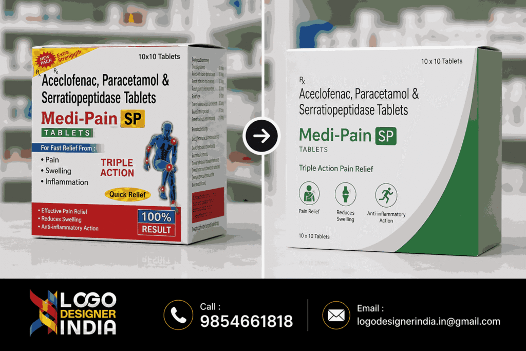 Pharmaceutical Packaging Design Company In Pune redesign comparison