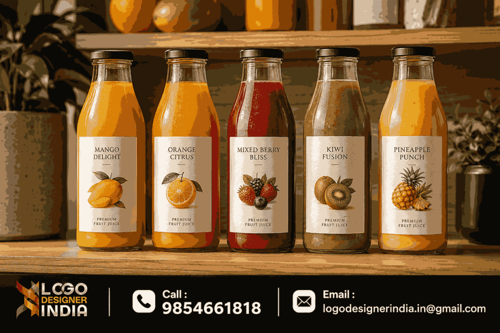 Premium beverage bottle mockup by Beverages Packaging Design company in Pune