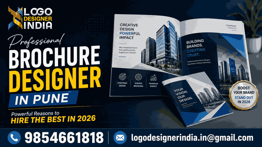 Professional brochure designer in Pune offering high-quality brochure design services in 2026