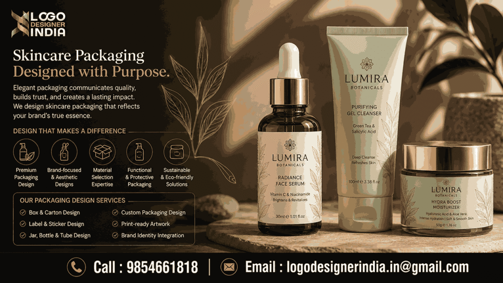 Material selection guide by Skincare Products Packaging Design services in Pune