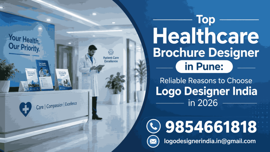 Top Healthcare Brochure Designer in Pune Logo Designer India 2026 cover banner
