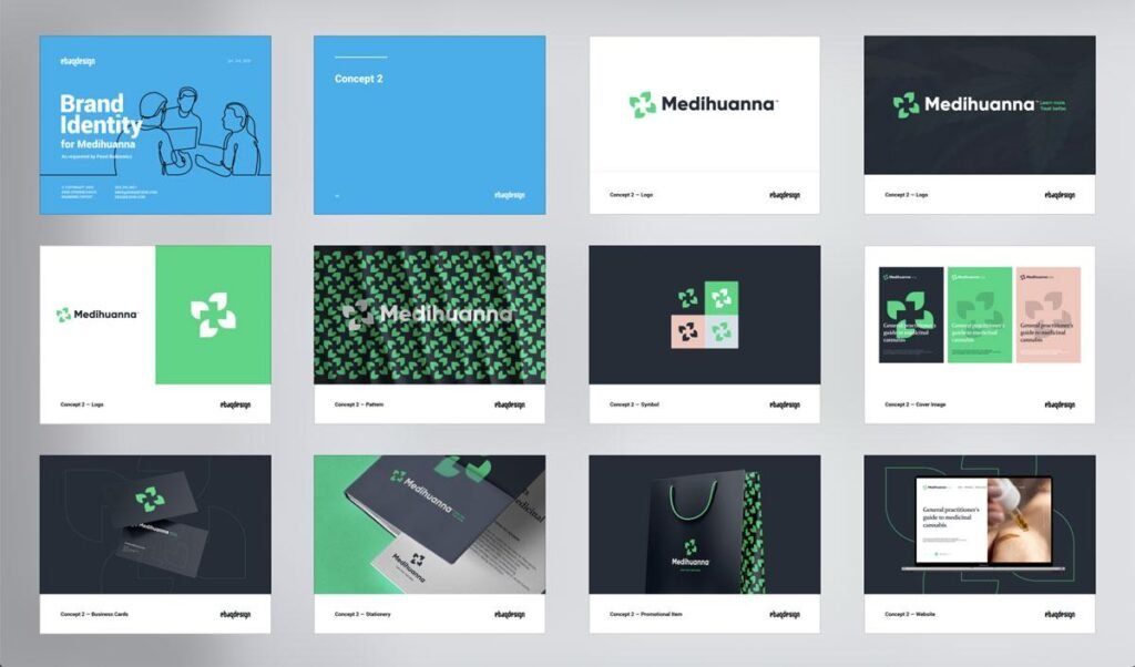 Logo Designer near me showcasing a complete brand identity design presentation