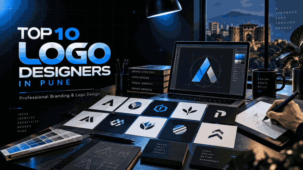 Top 10 best logo designers in Pune near me offering professional branding and logo design
