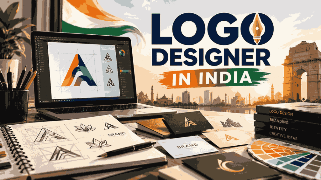 Logo Designer in India showcasing professional logo design and branding concepts