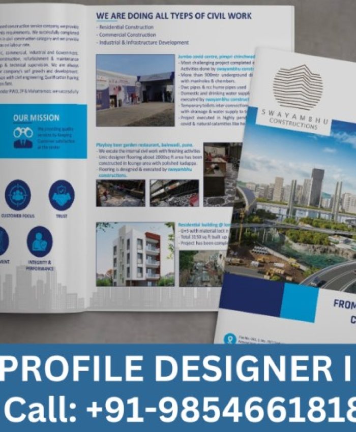 Company profile design services excellence: Crafting an Effective Company Profile Design for Real Estate Businesses | Insights from a Company Profile Designer in Bhosari, Pune | Call: +91-9854661818