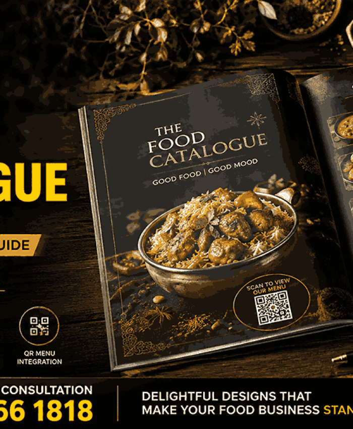 Amazing food catalogue designer in Pune creating professional food catalogue designs in 2026