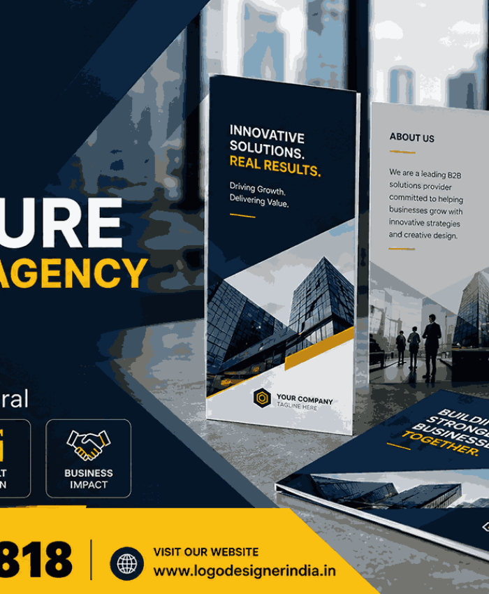 B2B brochure designing agency in Pune creating professional corporate brochures for business branding and marketing