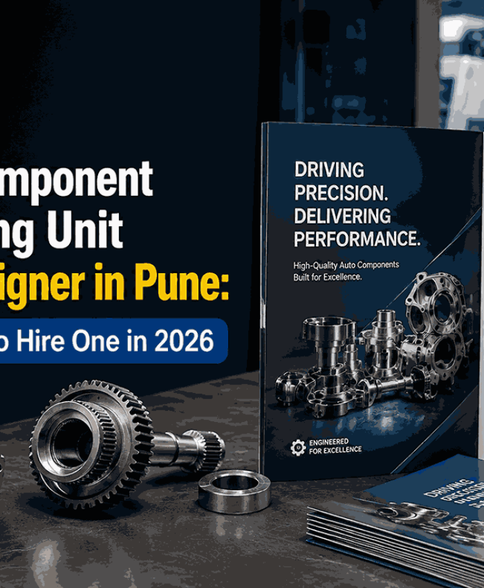 Best auto component manufacturing unit brochure designer in Pune for professional brochure design in 2026