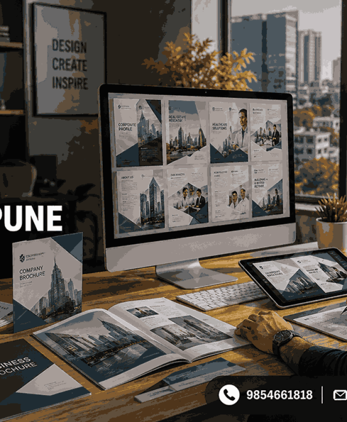 Best brochure designing agency in Pune showcasing professional brochure design services by Logo Designer India in 2026