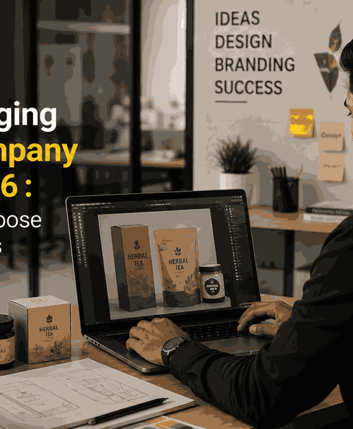 Professional packaging designer creating custom packaging designs at Logo Designer India, the Best Packaging Design Company in Pune for 2026.