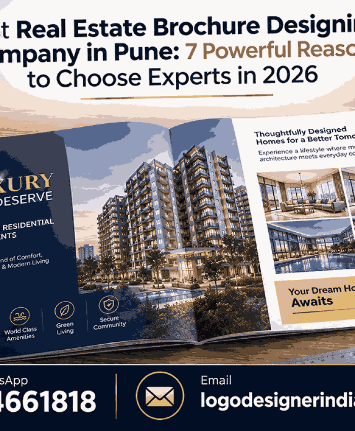 Best real estate brochure designing company in Pune showcasing premium brochure design