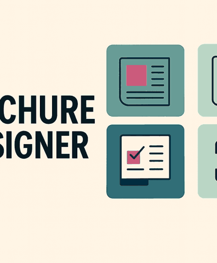 Cover image highlighting brochure design elements and modern visual style created by a professional brochure designer