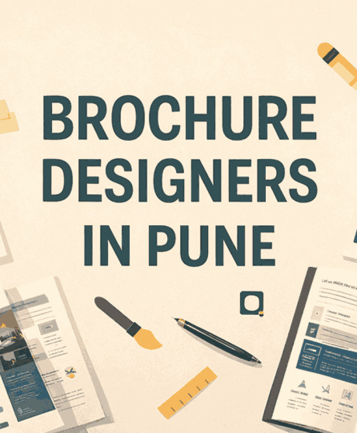Landscape cover design featuring professional brochure designers in Pune with modern brochure layouts, catalogues, and creative design tools.