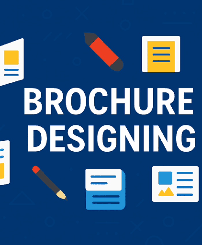 Professional brochure designing cover image with brochure layouts, creative tools, and modern design elements.
