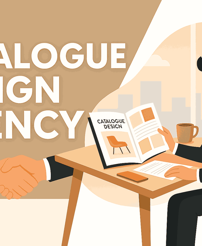 Creative cover design representing a professional catalogue design agency by LOGO DESIGNER INDIA for product and brand marketing.