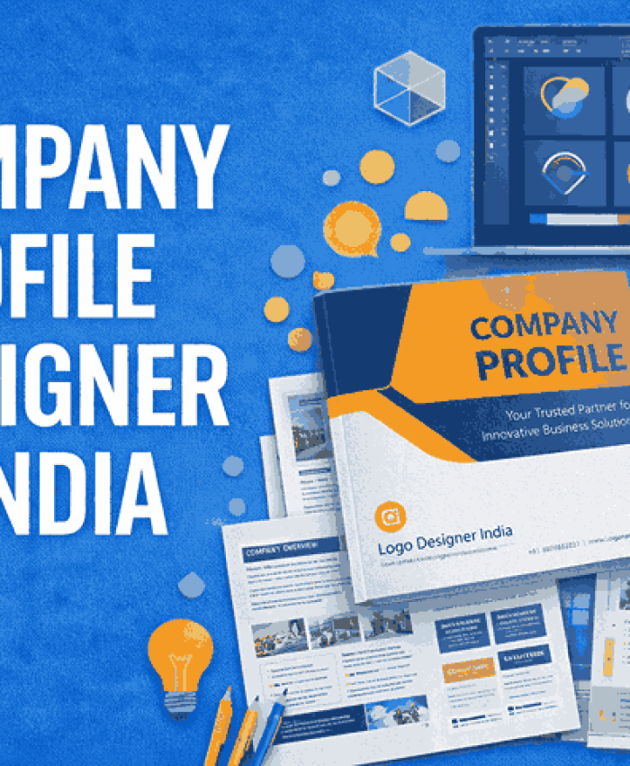 Cover image highlighting professional company profile design services by Logo Designer India with modern layouts and branding elements.