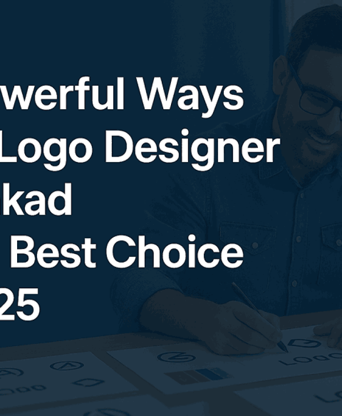 Blog cover image featuring a designer sketching logo ideas alongside the title “15 Powerful Ways Why Logo Designer in Wakad Is the Best Choice in 2025.”
