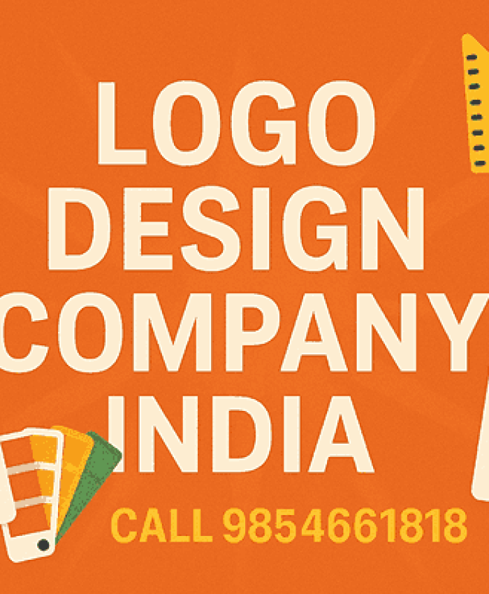 A vibrant and modern landscape cover design featuring the title “Logo Design Company India” with design elements and the call-to-action “Call 9854661818”.