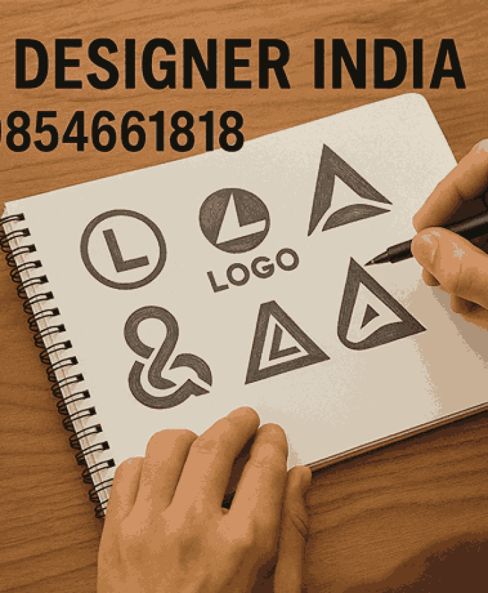 Professional Logo Designer in Pune sketching unique brand logo concepts – Logo Designer India