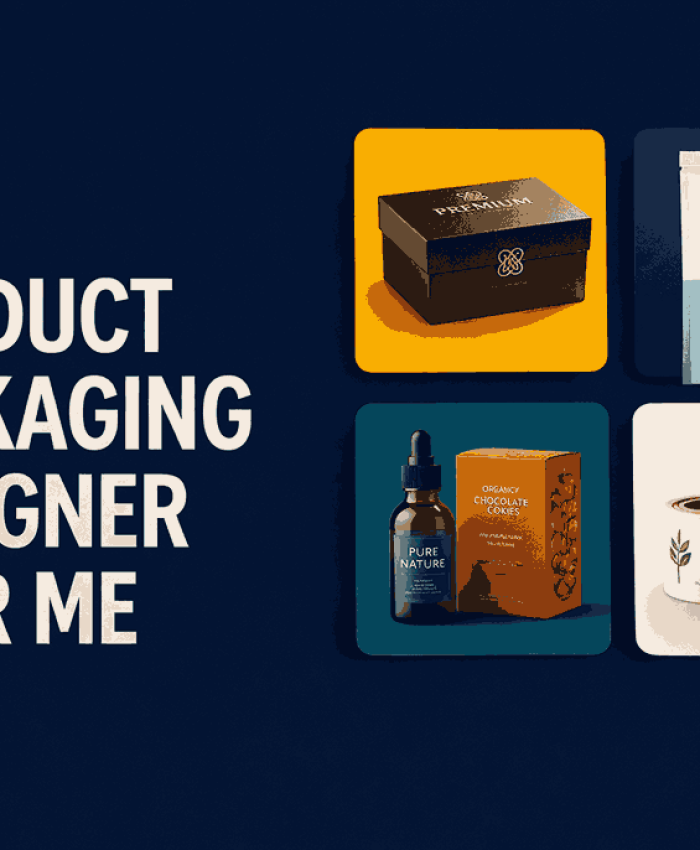 Creative cover image highlighting professional product packaging design services including boxes, pouches, labels, and bottles